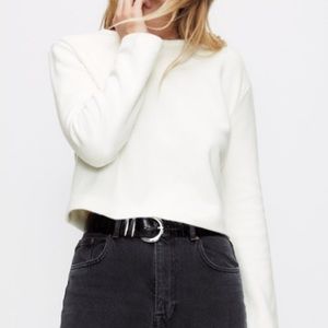Zara white sweater